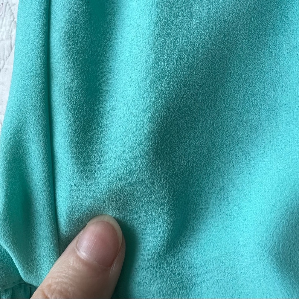 Vintage Tricoville London Blue Midi Dress Size 6 Sleveless Turquoise - Picture 16 of 16